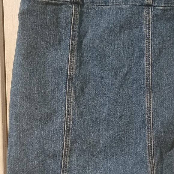 Art Class/Mini Dress/Girls XXL 18/Blue Denim/Square Neck Trendy Cute - Picture 5 of 10